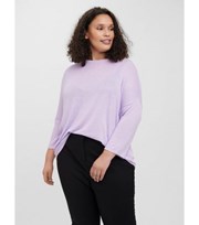 Vero Moda Curves Lilac 3/4 Sleeve T-Shirt